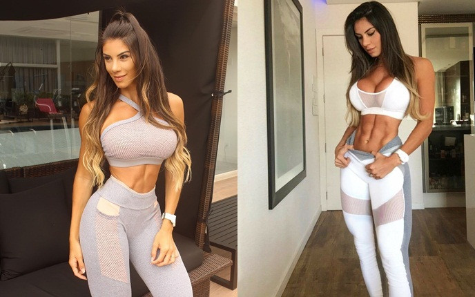 Để có thân hình rắn chắc với eo phẳng và cơ bụng 6 múi, Saraiva duy trì chế độ ăn uống lành mạnh.