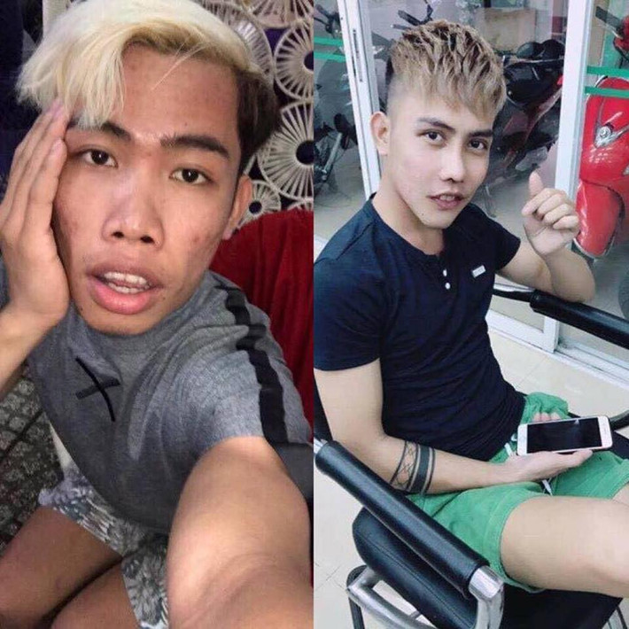 Cách đây ít giờ, "thảm họa mạng" Tùng Sơn khiến nhiều cư dân mạng Việt phải "mắt chữ 0, mồm chữ A" khi công khai hình ảnh mới nhất sau phẫu thuật thẩm mỹ với dòng chú thích: "Tùng Sơn ngày xưa giờ đã khác. Thay đổi hoàn toàn 100%". Ảnh: Facebook.