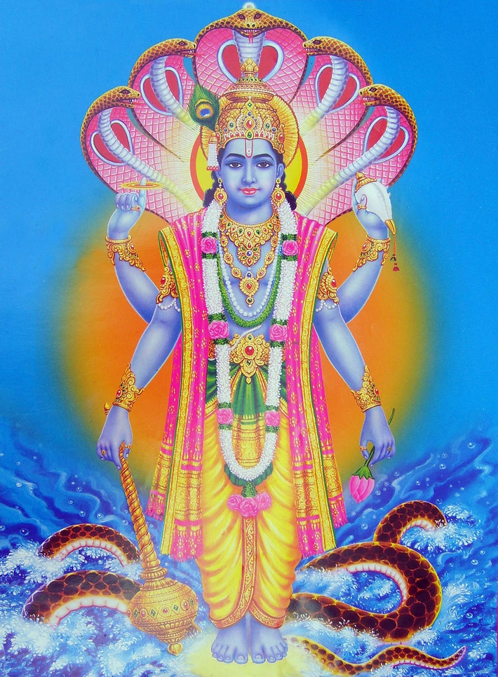 Chính vì vậy, thần Brahma đã hóa thân thành thiên nga bay lên cao. Trong khi đó, thần Vishnu lại hóa thành một con lợn đi xuống trần gian.