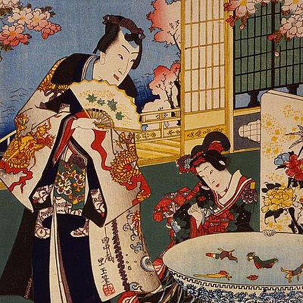 Cụ thể, chủ nhân đầu tiên của bộ kimono Meireki là Okiku sống ở Ueno. Cô gái này đem lòng yêu một tiểu tăng. Vì mối tình không được xã hội chấp nhận nên Okiku lâm bệnh và qua đời vào ngày 16 tháng 1 năm Minh Lịch đầu tiên. Về sau, mẹ của Okiku đem bán bộ kimono Meireki cho một cửa hiệu Kimono ở Hongo.