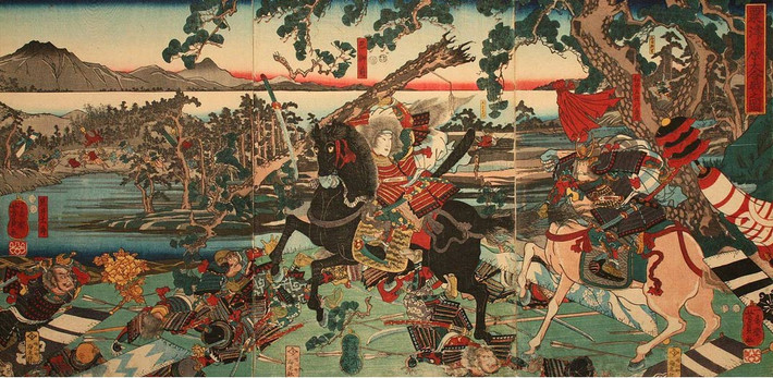 Lịch sử ghi nhận trận đánh cuối cùng của Tomoe Gozen là ở Awazu. Chiến trường này là nơi tướng quân Minamoto Yoshinaka tử trận.
