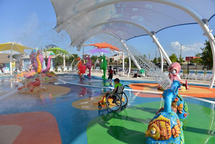 Một góc cực kỳ đáng yêu của công viên nước dành cho người khuyết tật đầu tiên trên thế giới.
