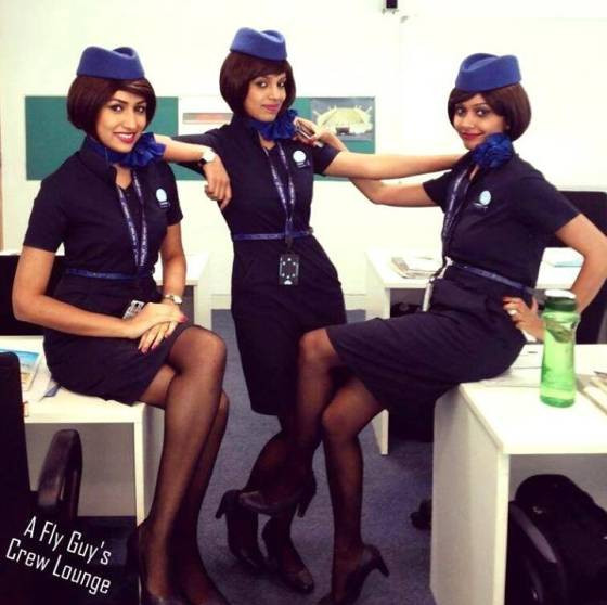 Đội ngũ tiếp viên xinh xắn của hãng Indigo (Ấn Độ).