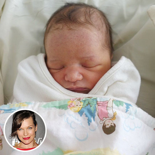 Người mẫu kiêm diễn viên Milla Jovovic chào đón bé gái thứ hai Dashiel Edan Jovovich-Anderson vào ngày 1/4/2015.
