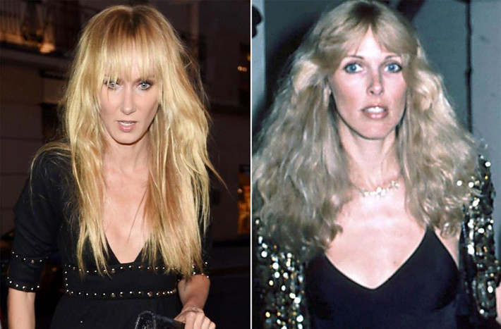 Kimberly Stewart 34 tuổi và mẹ Alana Stewart 35 tuổi khá giống nhau từ khuôn mặt, mái tóc cho tới trang phục. (Ảnh: The Sun)