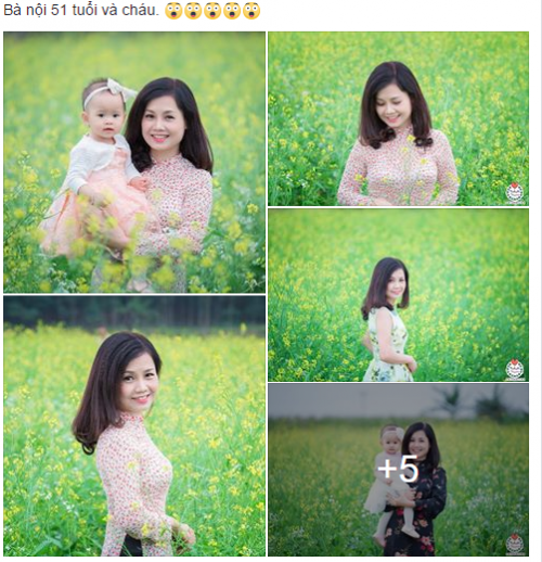 Những ngày qua, trên khắp các diễn đàn giải trí dành cho giới trẻ đồng loạt chia sẻ những hình ảnh với tựa đề “Bà nội và cháu”.