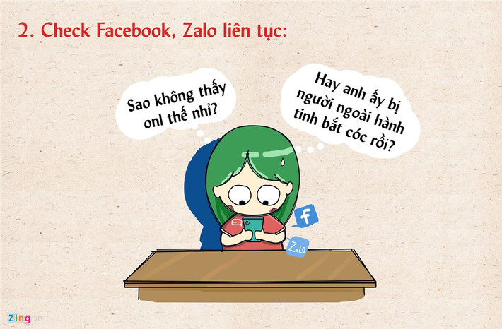 Nhiều người nhận định các cô gái thường xuyên online và chỉ quan tâm xem ai đó có lên mạng hay không chắc chắn "có vấn đề".