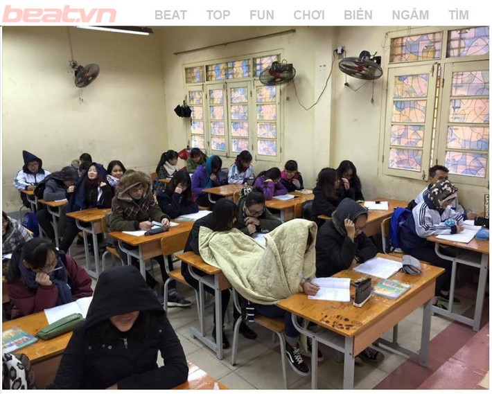 Cách chống rét "level" sinh viên. Ảnh: Beat.vn, Góc thư giãn.