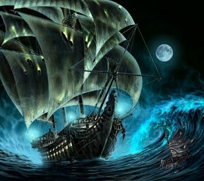 1. Caleuche: Tàu Caleuche là một truyền thuyết về thần thoại Chilota, nó được mô tả như một con tàu ma thường xuất hiện mỗi đêm gần đảo Chiloe. Người ta đồn rằng, con tàu mang theo linh hồn của tất cả những người đã chết đuối trên biển. Caleuche từng là một con tàu nổi bật xinh đẹp, tươi sáng rất xa hoa, được bao phủ bởi âm nhạc và tiệc tùng. Tuy nhiên, nó chỉ tồn tại trong một vài khoảnh khắc, rồi đột nhiên chìm dưới nước. Theo truyền thuyết, những người chết trên con tàu đã lôi kéo thêm nhiều linh hồn khác cùng lang thang trên khắp đại dương.