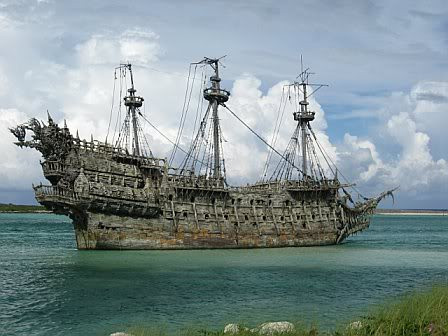 10. The Flying Dutchman: Van der Decken, thuyền trưởng của tàu trên đường tới Đông Ấn với quyết tâm tuyệt đối đã cố gắng chèo lái con tàu của mình vượt qua điều kiện thời tiết bất lợi tại Mũi Hảo Vọng nhưng sau đó tất cả thủy thủ đoàn và hành khách đều thiệt mạng. Truyền thuyết nói rằng, kể từ đó, họ đã bị nguyền rủa khiến con tàu cứ lênh đênh trên biển mãi mãi. Cho đến ngày nay, hàng trăm ngư dân và thủy thủ từ vùng biển sâu đã tuyên bố chứng kiến The Flying Dutchman tiếp tục hành trình không bao giờ kết thúc trên vùng biển. Con tàu ma này đã đem lại nguồn cảm hứng cho nhiều bức tranh, phim, sách, opera...