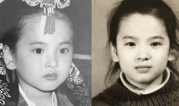 Từ nhỏ Song Hye Kyo đã rất xinh đẹp. Cô là một trong số ít sao Hàn Quốc không dao kéo và được mệnh danh là Nữ hoàng mặt mộc Kbiz.