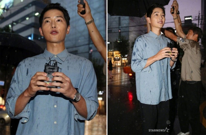 Ngắm kỹ nam diễn viên Song Joong Ki, chồng sắp cưới của Song Hye Kyo, mới thấy khuôn mặt anh có rất nhiều nét nữ tính. (Ảnh: starnews)