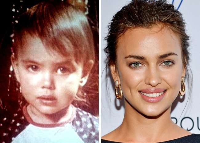 Irina Shayk: Người đẹp Nga này đã chinh phục trái tim của diễn viên Hollywood Bradley Cooper. Cô ấy rất tự hào về bức ảnh thời thơ ấu của mình.