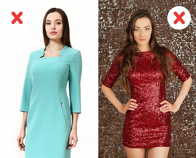 Để che giấu các khuyết điểm, hãy chọn quần áo làm bằng vải mềm mại.
