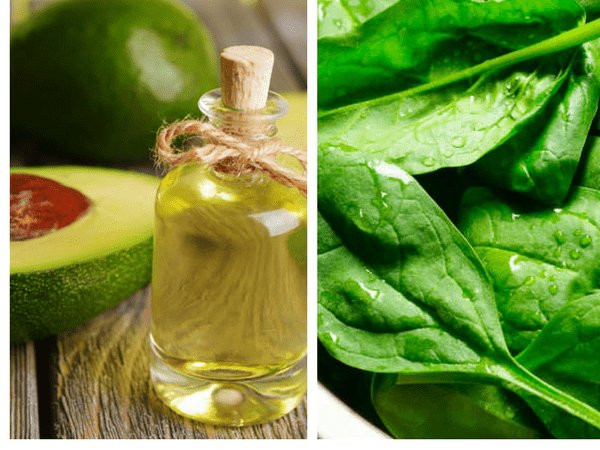 Rau bina (cải bó xôi) + Dầu bơ: Ăn rau bina với bơ sẽ giúp quá trình giảm cân của bạn tăng hiệu quả gấp đôi.