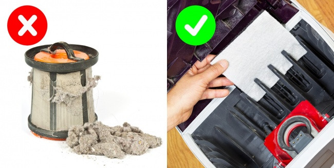 Thói quen hút bụi hàng ngày có thể gây hại cho sức khoẻ. Bạn chỉ nên sử dụng máy hút bụi khoảng mỗi tuần một lần và thay bộ lọc hàng năm.
