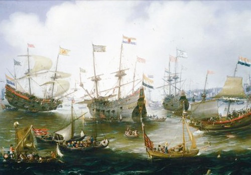 Trận Cảng Eo (1643): Ngày 7/7/1643, đích thân chúa Nguyễn Phúc Lan và thế tử Nguyễn Phúc Tần dẫn 50 chiến thuyền tiến thẳng ra cảng Eo (Thuận An, Huế) chống lại thủy quân Hà Lan xâm chiếm bờ biển nước ta. Quân Nguyễn đã tràn lên boong chiến hạm lớn nhất của Hà Lan mang tên De Wijdeness do thuyền trưởng Pieter Baek chỉ huy, bẻ bánh lái, chặt gãy cột buồm khiến chiến hạm này bị tê liệt hoàn toàn. Bị dồn vào bước đường cùng, thuyền trưởng Hà Lan cho châm lửa đốt kho thuốc súng, khiến tàu nổ tung. Thủy quân của chúa Nguyễn giành chiến thắng, dù hỏa lực mạnh của người Hà Lan đã khiến họ chìm 7 thuyền và mất 700-800 binh sĩ. Trận đánh này đánh dấu lần đầu tiên trong lịch sử thuỷ quân của người Việt chiến thắng một hạm đội châu Âu.