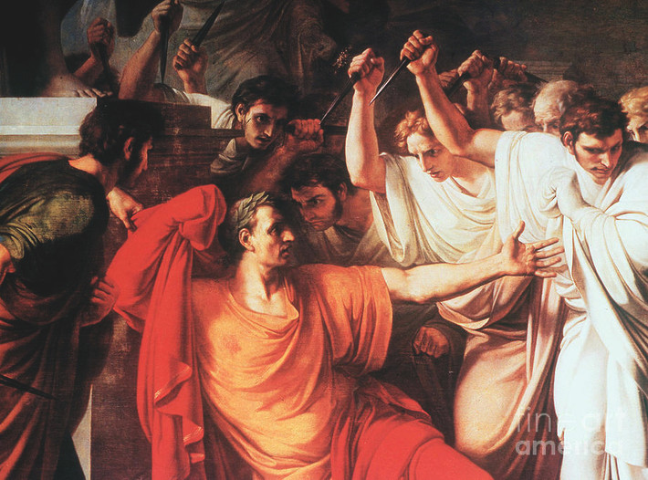 Những kẻ tham gia vụ ám sát đã dùng dao đâm hơn 23 nhát vào cơ thể Julius Caesar. Trong số này chỉ có 1 vết thương chí mạng dẫn đến cái chết của ông. Sau cái chết của Julius Caesar, nền cộng hòa La Mã cổ đại sụp đổ, thúc đẩy nội chiến với những cuộc thanh trừng, trả thù đẫm máu sau đó.