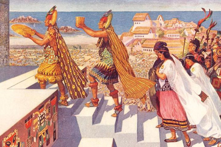 Theo đó, người Maya có những "giếng thánh" - nơi thực hiện các lễ tế thủy thần hàng năm. Tập tục hiến tế trinh nữ là một trong những phần quan trọng trong lễ tế thủy thần.