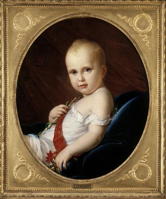 Sau đó, hoàng đế Napoleon cưới công chúa nước Áo là Marie Louise. Trong cuộc hôn nhân này, nhà vua lừng lẫy nước Pháp đã có người thừa kế - hoàng tử Napoleon Francis Joseph Charles (trong ảnh).