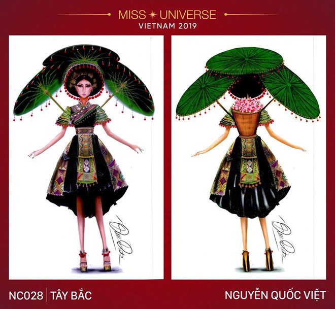 Bộ cánh Tây Bắc được người hâm mộ đánh giá cao vì thể hiện được nét văn hóa vùng miền và sự tinh tế khi kết hợp cùng những nhành cọ tươi xanh. Tuy nhiên, việc thiết kế cũng là bài toán nan giải nếu không khéo léo sẽ che mất gương mặt người trình diễn và khó khăn trong lúc di chuyển.