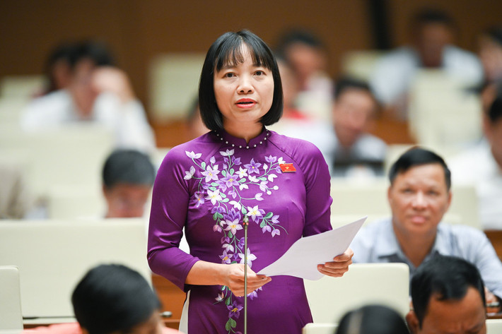 Đại biểu Nguyễn Thị Việt Nga - Đoàn ĐBQH tỉnh Hải Dương: “Trong khi nhiều loại tội phạm giảm rõ rệt, một số loại tội phạm lại tiếp tục gia tăng, đó là nhóm tội phạm về trật tự xã hội, cụ thể là tội cưỡng dâm, dâm ô người dưới 16 tuổi, tội giết người, mua bán người, thậm chí buôn bán trẻ em. Đây là vấn đề vô cùng nhức nhối khi tính mạng, tinh thần con người bị chà đạp, để lại hậu quả nặng nề”.