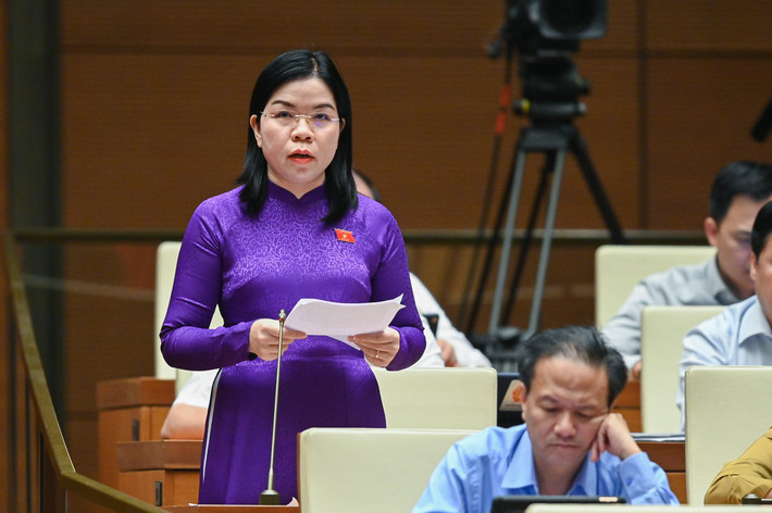Đại biểu Nguyễn Thị Ngọc Xuân - Đoàn ĐBQH tỉnh Bình Dương: “Tội phạm xâm hại tình dục trẻ em đang có xu hướng gia tăng cao, diễn biến phức tạp và đáng báo động. Đây là một trong những tội phạm rất nguy hiểm, không chỉ gây ra thiệt hại cho xã hội, làm băng hoại nền tảng đạo đức, mà còn gây ra tổn thương nặng nề về thể chất và tâm lý, rất khó khắc phục với nạn nhân. Cần xây dựng một hệ thống pháp luật đồng bộ, mạnh mẽ và hiệu quả, là công cụ hữu hiệu nhất trong hoạt động bảo vệ quyền trẻ em”.