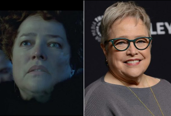 Kathy Bates trong vai bà béo Molly Brown trên con tàu Titanic.