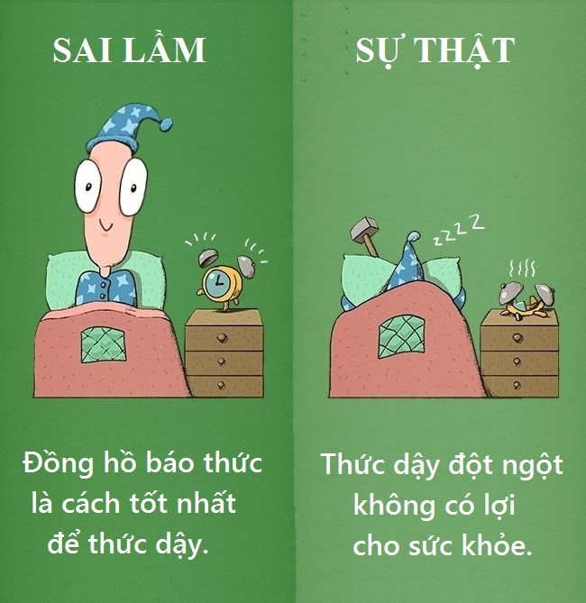 Nghiên cứu tại Nhật Bản cho thấy việc sử dụng đồng hồ báo thức không chỉ gây rối loạn nhịp sinh học mà còn ảnh hưởng đến tim. Huyết áp của con người tăng nhanh khi họ bị đánh thức đột ngột, khiến cơ thể bị đặt trong tư thế "sẵn sàng chiến đấu" . Điều này không tốt cho cơ thể.