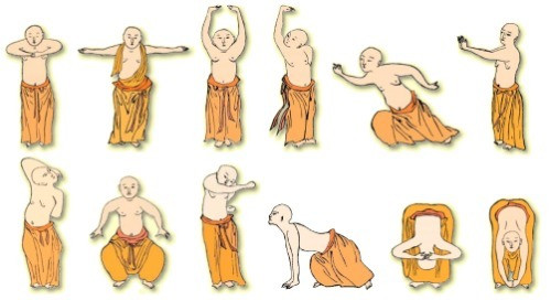 Ngoài ra, một số ý kiến cho rằng, Dịch cân kinh gồm 18 thức, tương ứng với 18 vị La Hán. Ngày nay, phiên bản được Viện Hàn lâm Y học Trung Quốc công nhận chỉ có 12 thức.