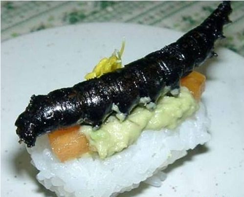 Món sushi côn trùng này thường chỉ có những người bạo gan mới dám ăn.
