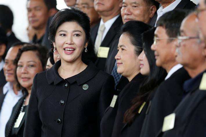 Phiên điều trần cuối cùng trong vụ kiện về chương trình trợ giá gạo của bà Yingluck, cựu thủ tướng Thái Lan và là em gái Thủ tướng bị lật đổ Thaksin Shinawatra, diễn ra hôm nay tại Bangkok. Tòa dự kiến đưa ra phán quyết sau đó vài tuần. Ảnh: Reuters