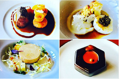 Nhà hàng cung cấp hai thực đơn cho bữa tối có giá dao động từ 220-260 USD/bữa 5 hoặc 6 món. Menu này thay đổi hàng tháng.