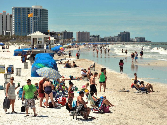 Tuy nhiên, đây mới chính là thực tế tại bãi biển Clearwater.