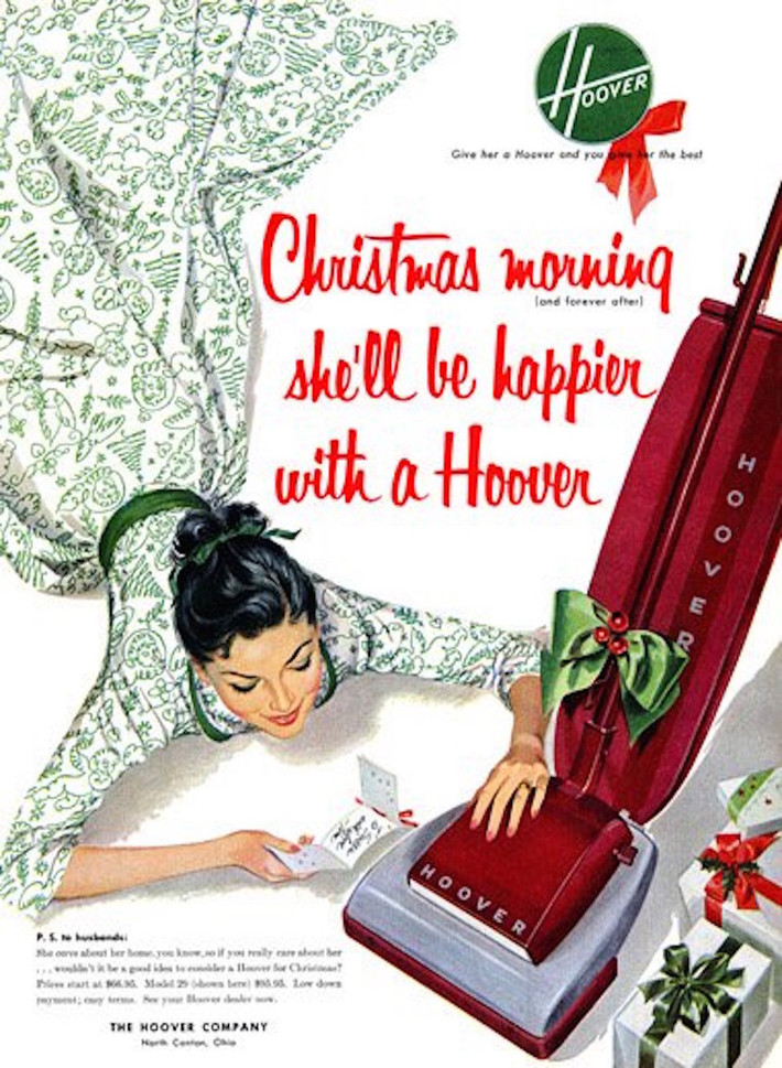 Hoover cho rằng các thiết bị làm sạch của họ sẽ là món quà lý tưởng cho phụ nữ trong những năm 1960.