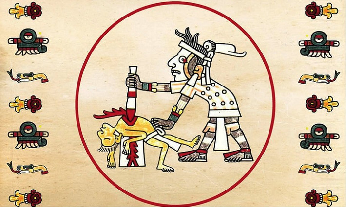 Theo một số truyền thuyết, khi người Aztec hòa chiến với kẻ thù, mỗi bên sẽ hiến tế người (trinh nữ hoặc trẻ em) hoặc tù nhân để kết thúc một trận chiến.