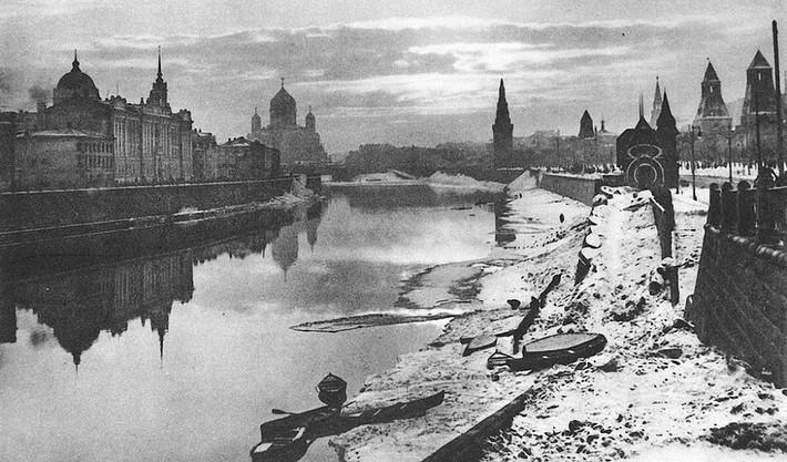Hình ảnh thủ đô Moscow trong một ngày mùa đông.