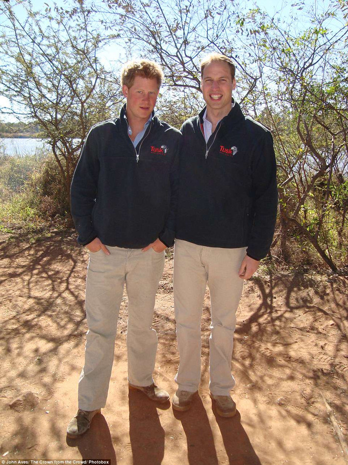 Anh em Hoàng tử William và Hoàng tử Harry trong chuyến thăm khu bảo tồn thiên nhiên Mokolodi ở Botswana năm 2010. Nhiếp ảnh gia nghiệp dư John Aves đã chụp bức ảnh này.