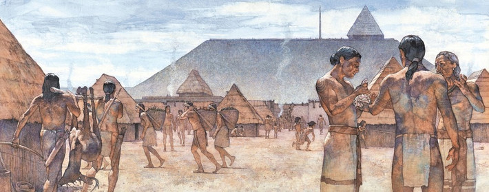 Cụ thể, vào thời kỳ cực thịnh vào khoảng năm 1100, thành phố Cahokia trải dài trên diện tích rộng hơn 16 km2 và là nơi sinh sống của khoảng 10.000 - 20.000 người. Về sau, dân số ở Cahokia giảm dần và biến mất hoàn toàn vào năm 1350.