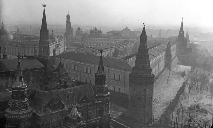 Những tòa nhà tráng lệ ở Moscow khi nhìn từ trên cao.