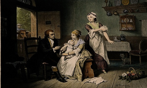Edward Jenner, một bác sĩ kiêm thành viên danh dự của Hiệp hội Hoàng gia London, Anh là người đầu tiên đặt nền móng cho tiêm chủng vắc-xin. Đặc biệt, ông là người đã tìm ra vắc-xin phòng đậu mùa.