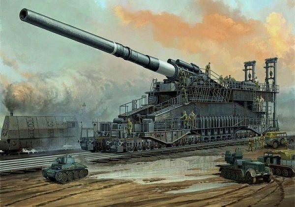 Theo thiết kế, Schwerer Gustav có chiều dài 47,3m, rộng 7,1m, cao 11,6 m; nòng dài 32,6 m L/40,6. Đạn pháo có trọng lượng 4,8 tấn, tầm bắn xa nhất đạt 55 km.