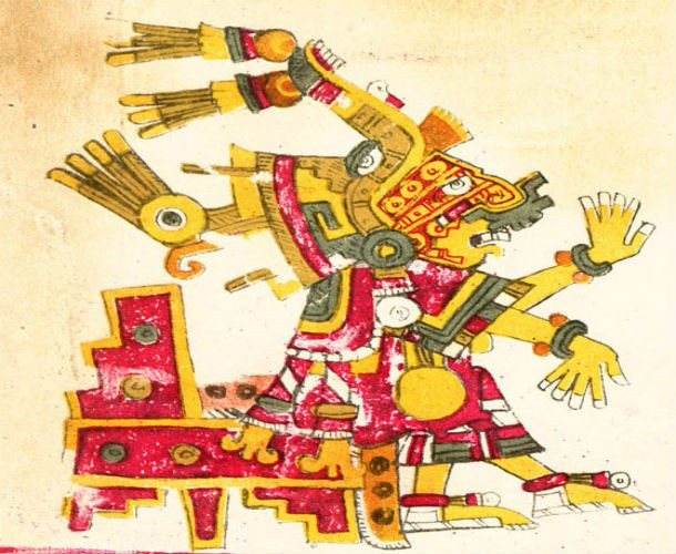 Xochiquetzal là nữ thần tình yêu, thảm thực vật, nghệ thuật và bảo vệ gái mại dâm. Vị thần này bị thần Xolotl đưa tới thế giới ngầm do trót ăn trái cấm.