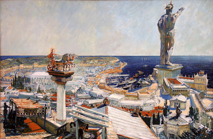 Vì vậy, sau khi bị bỏ lại, người dân địa phương đã nung chảy sắt thép của Helepolis và một số vũ khí khác để chế tạo tượng thần Helios.