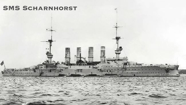 Trong Thế chiến 1, Scharnhorst trở thành niềm tự hào của hải quân Đức. Nguyên do là vì nó là tàu chiến nổi tiếng này được ca ngợi có uy lực hàng đầu của hải quân nước này.