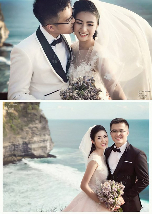 Đáng chú ý, người đàn ông được cho là chồng sắp cưới của Ngọc Hân cũng chính là nhân vật xuất hiện trong bức ảnh cưới bị rò rỉ cách đây 2 năm của hoa hậu. Thời điểm đó là tháng 9/2017. Trước nghi án kết hôn, Ngọc Hân phủ nhận, đồng thời cho biết ảnh cưới này là... ảnh ghép do bạn bè làm ra trêu chọc.