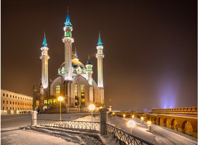 6. Kazan: Do độ ẩm cao nên nhiệt độ ở Kazan có cảm giác thấp hơn nhiều so với thực tế. Vì vậy, nếu nhiệt kế chỉ -15 °C , bạn có thể cảm thấy lạnh như thể nó thấp hơn 5–10 độ. Ở đây cũng không thiếu tuyết rơi.