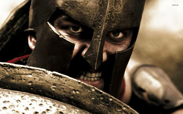 Trong khi đó, toàn bộ 300 chiến binh Sparta cũng như vua Leonidas đã chiến đấu chống lại kẻ thù đến lúc chết. Qua đó thể hiện Sparta là dân tộc chiến binh có khả năng chiến đấu cũng như lòng dũng cảm phi thường.