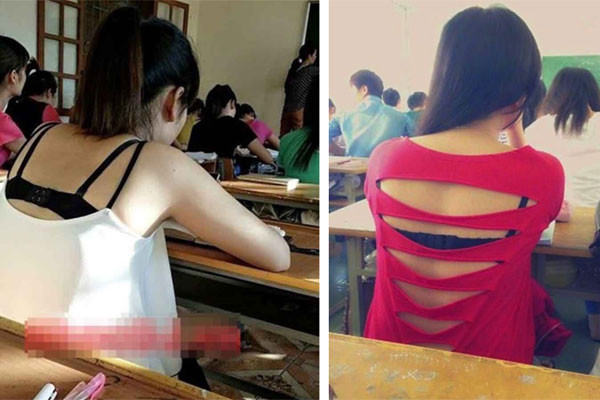 Giảng đường vốn là môi trường trang nghiêm nay đang dần trở nên bát nháo vì cách ăn mặc quá “thoáng” của sinh viên.
