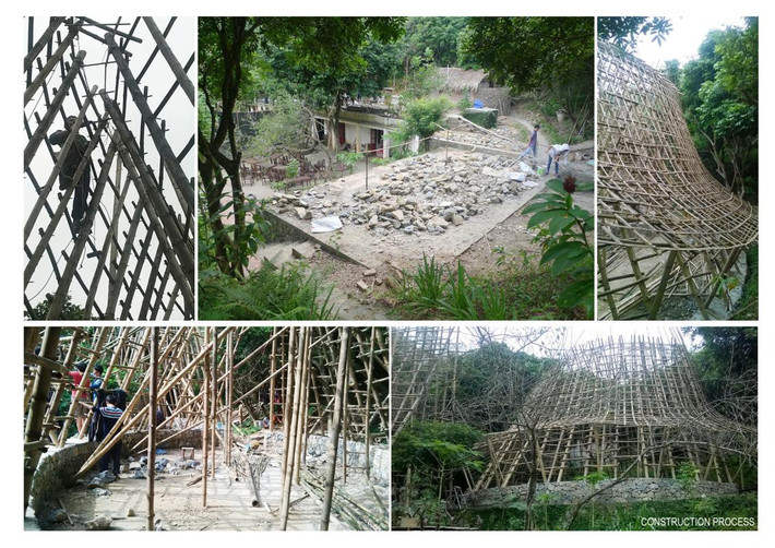 Kinh phí xây hai khối nhà chưa đến 50 triệu đồng, thi công trong vòng 4 tháng và hoàn thành năm 2014.